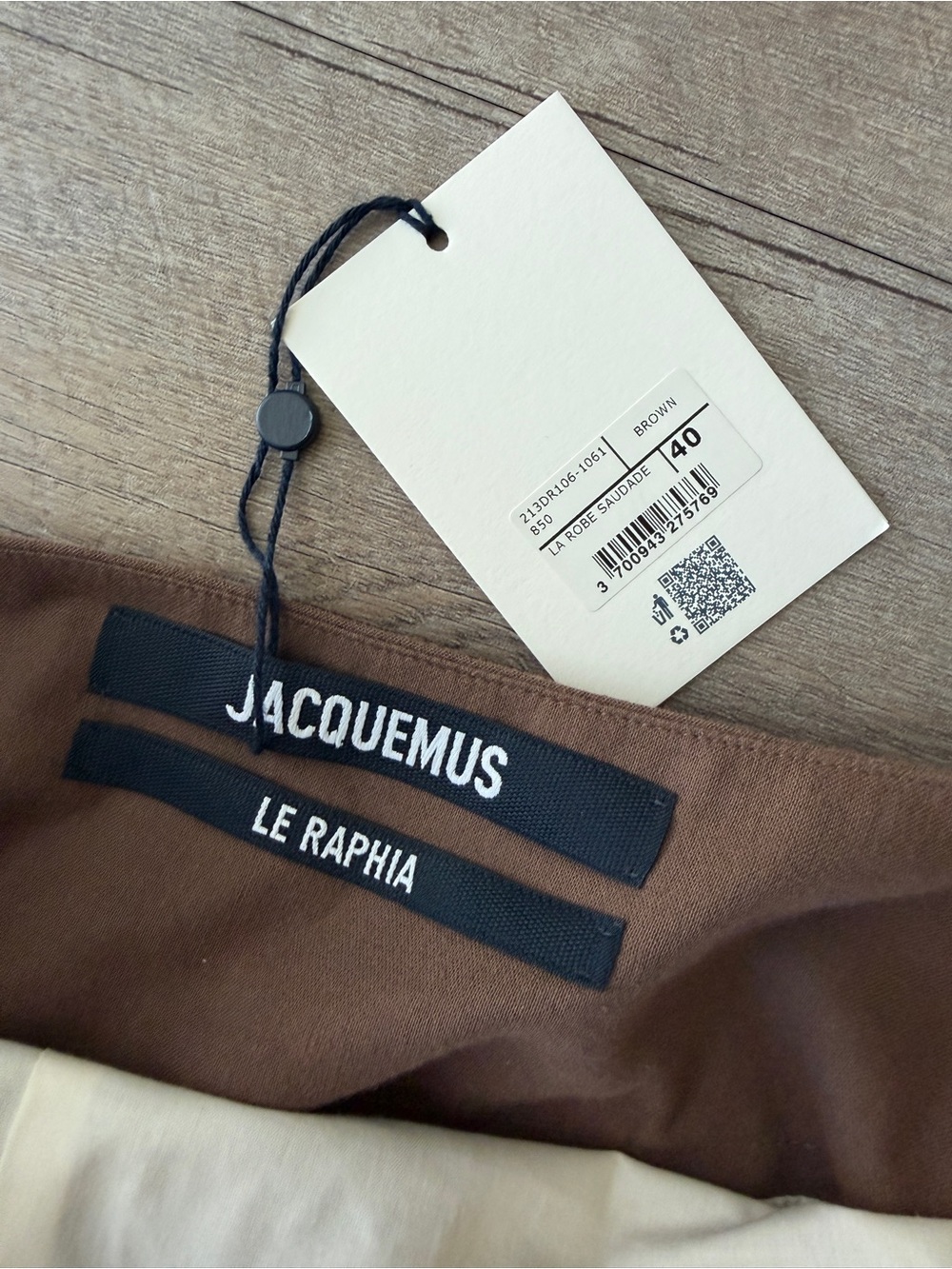 Jacquemus Robe Saudade dress - taupe brown - Picture 4 of 9